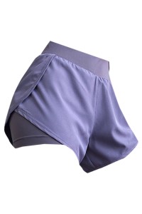 Fitness shorts women's anti-glare running loose quick-drying sports pants high waist fake two-piece yoga hot pants sports hot pants sports wide pants high waist sports pants SKSP030 detail view-18